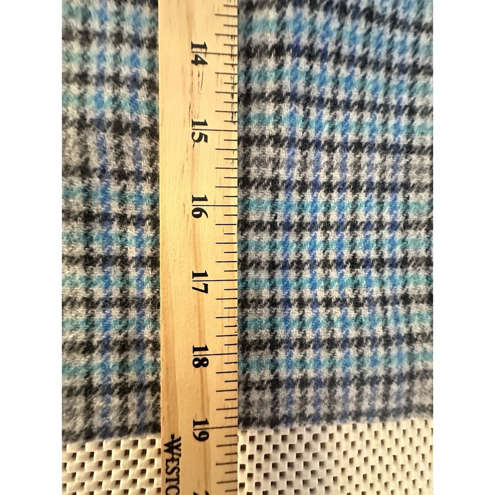 NEW Talbots Tweed Skirt Women Size 12P Plaid Zipper Accents Teal/black‎ Mini NWT - Picture 5 of 8
